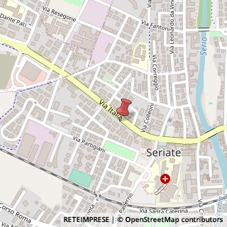 Mappa Via Italia, 95, 24068 Seriate, Bergamo (Lombardia)