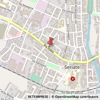 Mappa Via Italia, 70, 24068 Seriate, Bergamo (Lombardia)