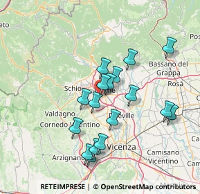 Mappa Via della Repubblica Serenissima, 36016 Thiene VI, Italia (13.06706)