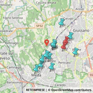 Mappa Via Caravaggio, 22066 Mariano Comense CO, Italia (1.68643)