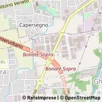 Mapa Bonate Sopra