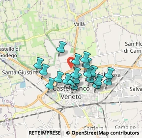 Mappa Via S. Venanzio Fortunato, 31033 Castelfranco Veneto TV, Italia (1.3025)