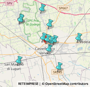 Mappa Via S. Venanzio Fortunato, 31033 Castelfranco Veneto TV, Italia (3.39083)