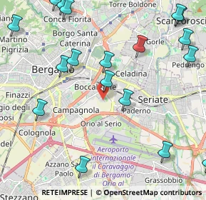 Mappa Via Bramante, 24125 Bergamo BG, Italia (2.90737)