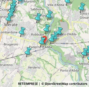 Mappa Via Cappelleria, 23899 Robbiate LC, Italia (2.718)