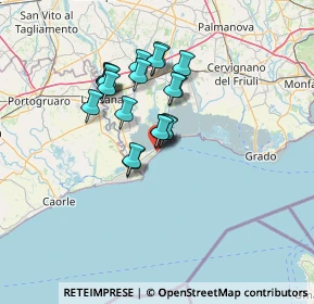 Mappa Via Millefiori, 33054 Lignano Sabbiadoro UD, Italia (10.2015)
