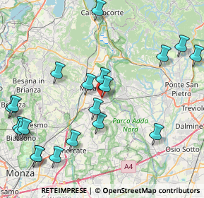 Mappa Robbiate, 23899 Robbiate LC, Italia (10.1615)