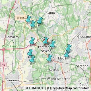 Mappa Via Brescia, 20823 Lentate sul Seveso MB, Italia (3.49545)