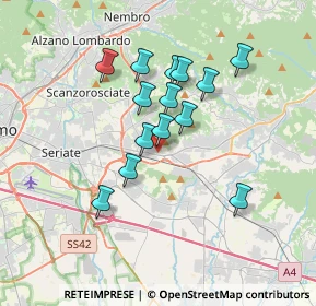 Mappa Via Ranzucchello, 24061 Albano Sant'Alessandro BG, Italia (2.91214)