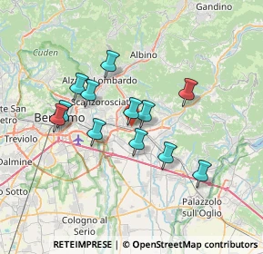 Mappa Via Ranzucchello, 24061 Albano Sant'Alessandro BG, Italia (5.94)
