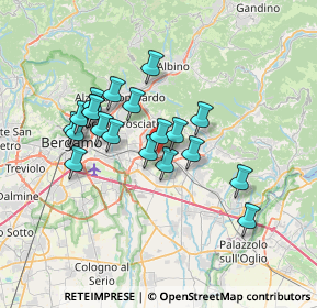 Mappa Via Ranzucchello, 24061 Albano Sant'Alessandro BG, Italia (5.9575)