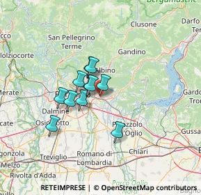 Mappa Via Ranzucchello, 24061 Albano Sant'Alessandro BG, Italia (8.88818)