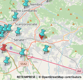 Mappa SS42, 24061 Albano Sant'Alessandro BG, Italia (6.36938)