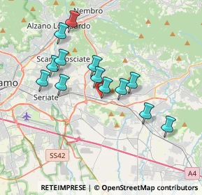 Mappa SS42, 24061 Albano Sant'Alessandro BG, Italia (3.27077)