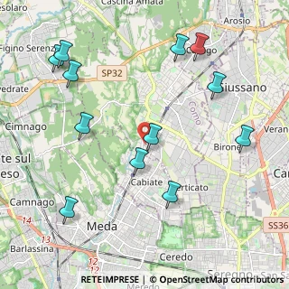Mappa Via Giotto, 22066 Mariano Comense CO, Italia (2.39833)
