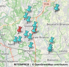 Mappa Via Caviana, 20843 Verano Brianza MB, Italia (3.88875)