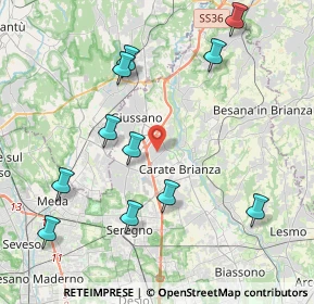 Mappa Via Caviana, 20843 Verano Brianza MB, Italia (4.50455)