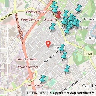 Mappa Via Caviana, 20843 Verano Brianza MB, Italia (0.6495)