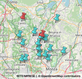 Mappa Via Caviana, 20843 Verano Brianza MB, Italia (6.60353)