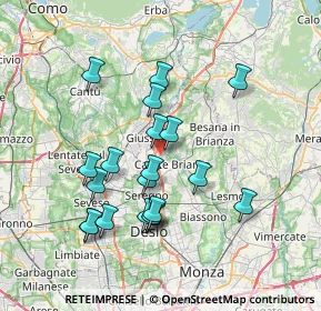 Mappa Via Caviana, 20843 Verano Brianza MB, Italia (6.844)