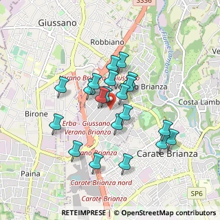 Mappa Via Caviana, 20843 Verano Brianza MB, Italia (0.746)