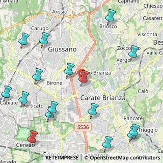 Mappa Via Caviana, 20843 Verano Brianza MB, Italia (2.94813)