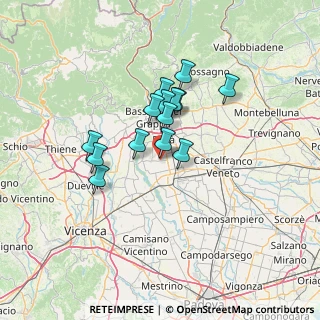 Mappa Via San Pietro, 36056 Tezze sul Brenta VI (9.97071)