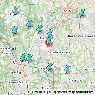 Mappa Via Brunati, 20833 Giussano MB, Italia (4.78364)