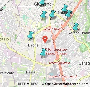 Mappa Via Brunati, 20833 Giussano MB, Italia (1.22545)