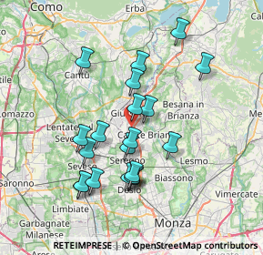 Mappa Via Brunati, 20833 Giussano MB, Italia (6.667)