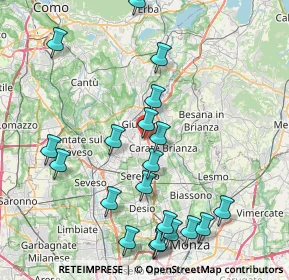 Mappa Via Brunati, 20833 Giussano MB, Italia (9.126)