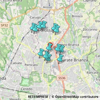 Mappa Via Brunati, 20833 Giussano MB, Italia (1.32462)