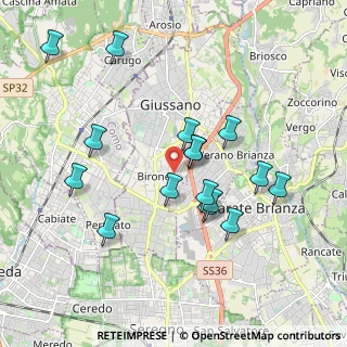 Mappa Via Brunati, 20833 Giussano MB, Italia (1.80688)