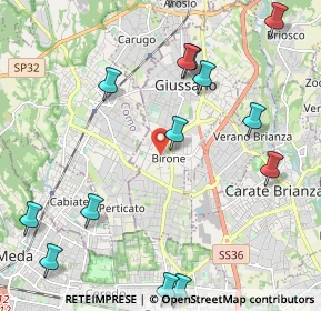 Mappa Via S. Filippo Neri, 20034 Giussano MB, Italia (2.68286)