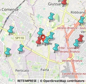 Mappa Via S. Filippo Neri, 20034 Giussano MB, Italia (1.12857)