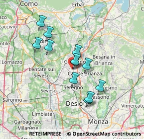 Mappa Via S. Filippo Neri, 20034 Giussano MB, Italia (5.73417)
