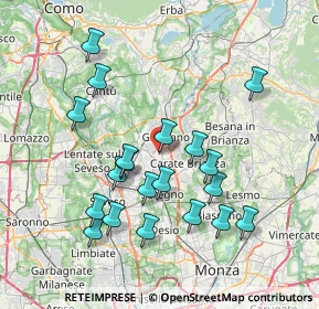 Mappa Via S. Filippo Neri, 20034 Giussano MB, Italia (7.4075)