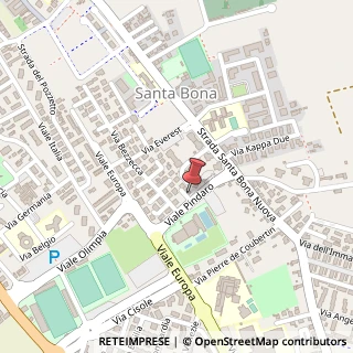Mappa Viale Pindaro, 21, 31100 Treviso, Treviso (Veneto)