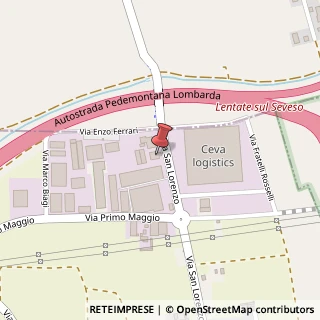 Mappa Via San Lorenzo, 145, 20824 Lazzate, Monza e Brianza (Lombardia)