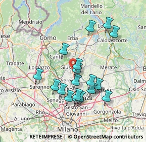 Mappa Via Fratelli Bandiera, 20843 Verano Brianza MB, Italia (13.2)