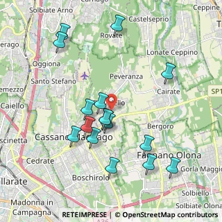 Mappa Via Giovanni Pascoli, 21050 Cairate VA, Italia (1.99813)