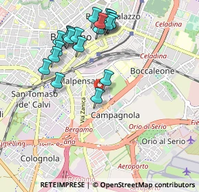 Mappa Via San Giovanni Bosco, 24128 Bergamo BG, Italia (1.0425)