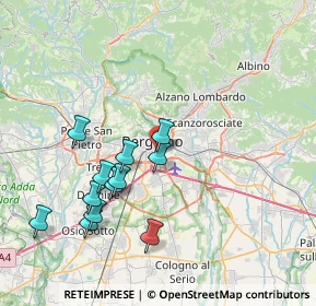 Mappa Via San Giovanni Bosco, 24128 Bergamo BG, Italia (7.4975)