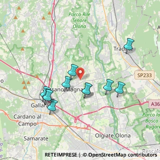 Mappa Via Don Rodolfo Miriani, 21050 Cairate VA, Italia (3.57182)