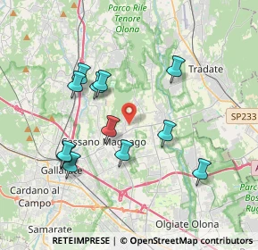 Mappa Via Don Rodolfo Miriani, 21050 Cairate VA, Italia (3.59417)