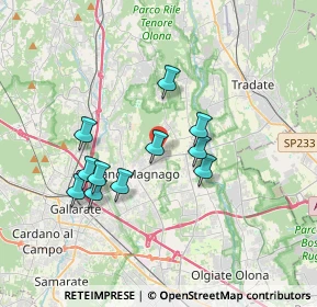 Mappa Via Don Rodolfo Miriani, 21050 Cairate VA, Italia (3.06636)