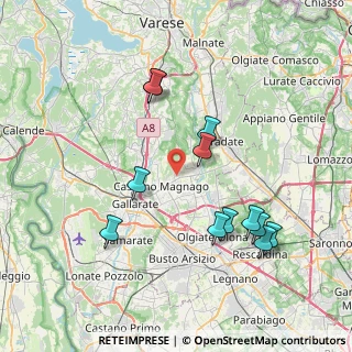 Mappa Via Don Rodolfo Miriani, 21050 Cairate VA, Italia (7.80417)