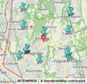 Mappa Via Don Rodolfo Miriani, 21050 Cairate VA, Italia (2.33846)