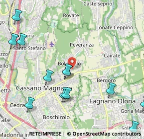 Mappa Via Don Rodolfo Miriani, 21050 Cairate VA, Italia (2.99429)