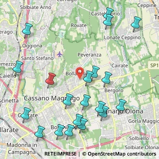 Mappa Via Don Rodolfo Miriani, 21050 Cairate VA, Italia (2.651)